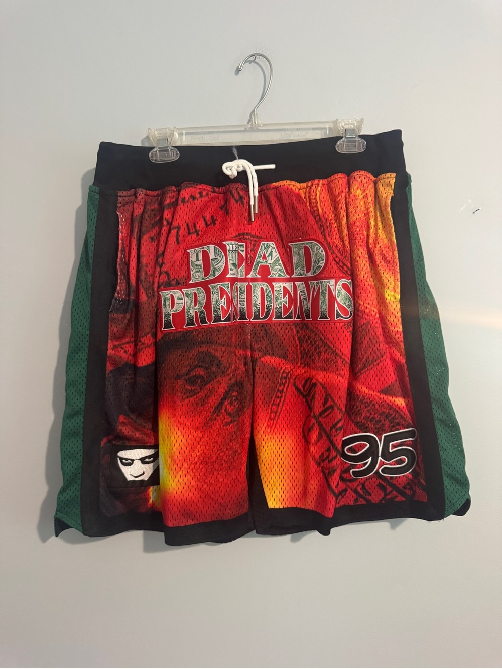 Headgear Classics Dead Preidents 1995 Graphic Mesh Basketball Shorts - 2XL